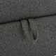 image 6 of Hudson 1-Seater Sofa Bed Linen Fabric with Cup Holders (Grey)