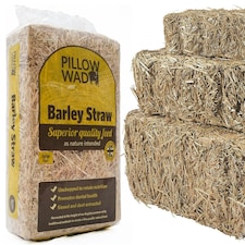 3 Bags 2kg Un-Chopped Soft Barley Straw Bedding For Animals Retains Nutrition Ideal For Chickens, Rabbits & Tortoise