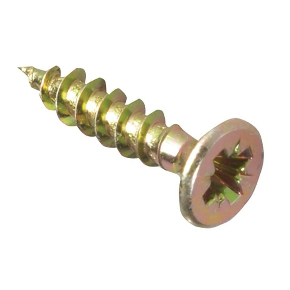 Forgefix Multi-purpose Screws, Pozi, Csk, Zyp - Multi Colour - 4.0 x 17mm