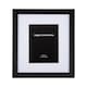image 2 of Classic Designer Mat Black MDF 5x7 Picture Frame for Free Standing or Wall Hung | Black | 5" x 7"