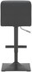 image 5 of Luscious Kitchen Bar Stool, Matt Black Footrest & Base, Height Adjustable Swivel Gas Lift, Breakfast Bar & Home Barstool, Black