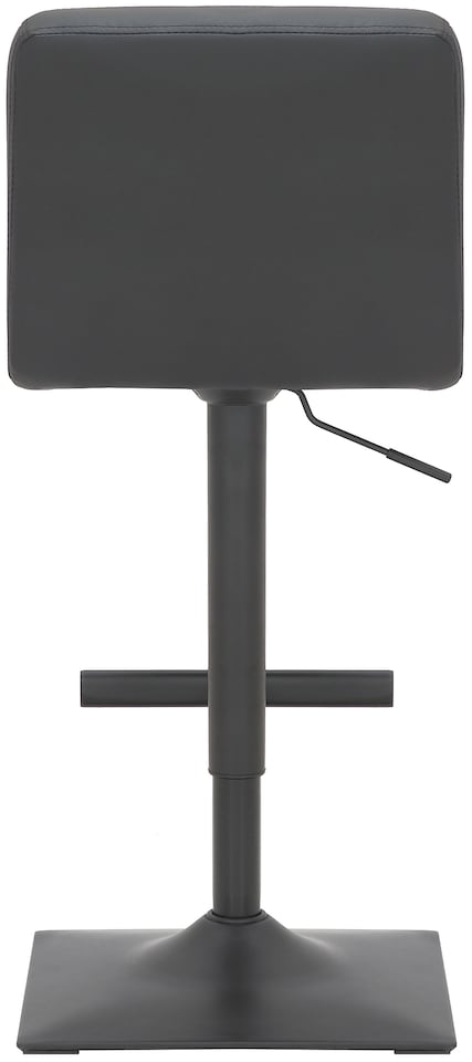 image 1 of Luscious Kitchen Bar Stool, Matt Black Footrest & Base, Height Adjustable Swivel Gas Lift, Breakfast Bar & Home Barstool, Black