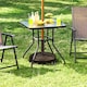 image 3 of Yaheetech 50.5 cm Outdoor Patio Rolling Heavy-duty Self-Weight Market Umbrella Base-Bronze | Bronze | Bronze