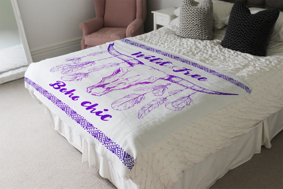 image 1 of Boho Chic Native American Blanket | Multi