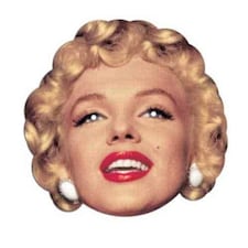 Marilyn Monroe Cardboard Face Mask
