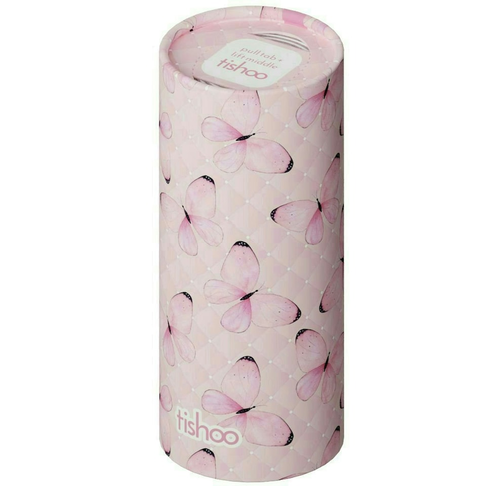 image 1 of tishoo 4-Ply Hyaluronic Acid-Infused Ultra Soft Tissues - 4 tubes, Pink/Butterflies