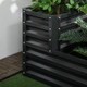 image 9 of Outsunny 2 Tier Galvanised Raised Garden Bed Planter Box Open Bottom