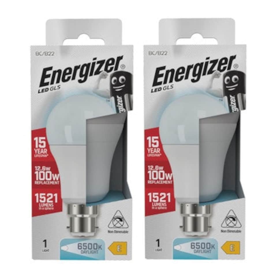 image 1 of Energizer LED GLS B22 1521lm 12.6W 6500K (Daylight) - Pack of 2