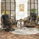 image 5 of COSTWAY 3 Pieces Patio Rattan Bistro Conversation Set Black