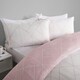image 4 of OHS Geometric Reversible Print Duvet Cover and Pillowcase Set, Double - Blush Pink