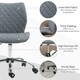 image 6 of Vinsetto 360° Swivel Office Chair Mid Back Computer Chair with Wheels, Grey