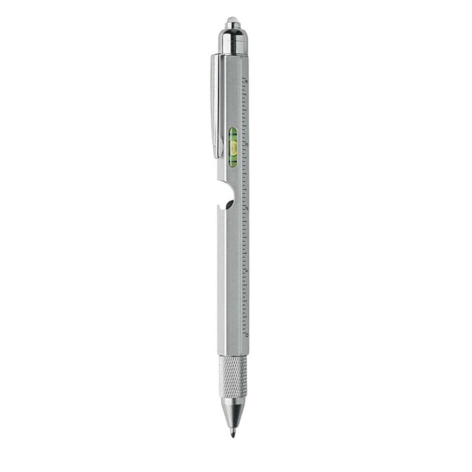 image 1 of MidOcean Retool Spirit Level Pen - Matt Silver - One Size