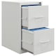 image 1 of HOMCOM 2 Drawer Filing Cabinet Steel File Cabinet for A4 Letter Size Cream