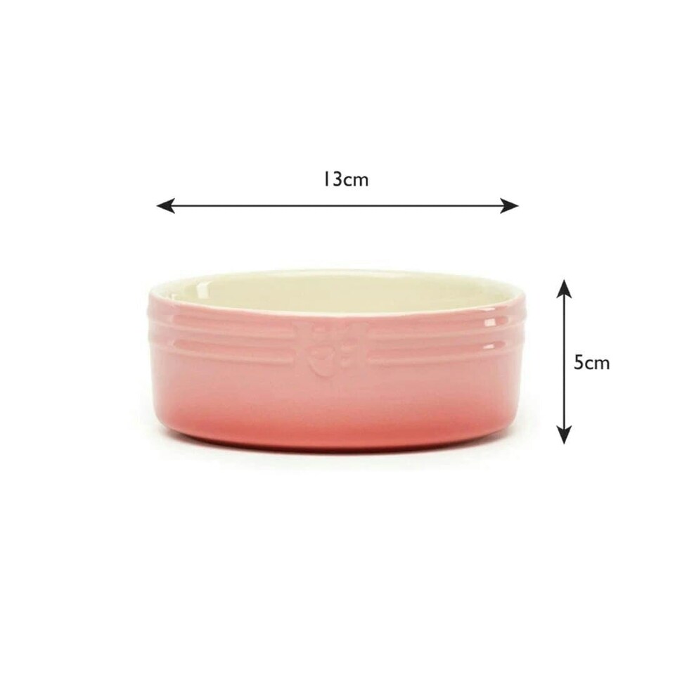 image 1 of Scruffs Ceramic Ombre Pet Food Bowl 13cm | Pink | 1