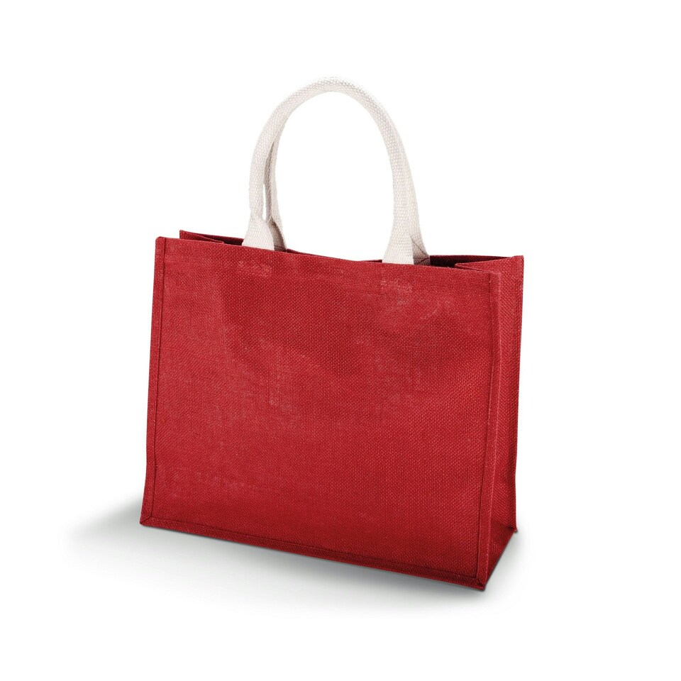 Kimood Womens/Ladies Jute Beach Bag - Wine - One Size Red
