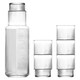 image 1 of LAV 7pc Helen Glass Carafe & Tumblers Set - 1.2L