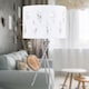 image 7 of Set of 2 Fern - White Cut Out 25cm Pendant Lightshades | White | Silver | Medium | 2
