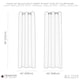image 5 of Duck Egg Eyelet Curtains - Thermal Blackout Curtains  - 66" x 84" Drop - 2 Panel Blue