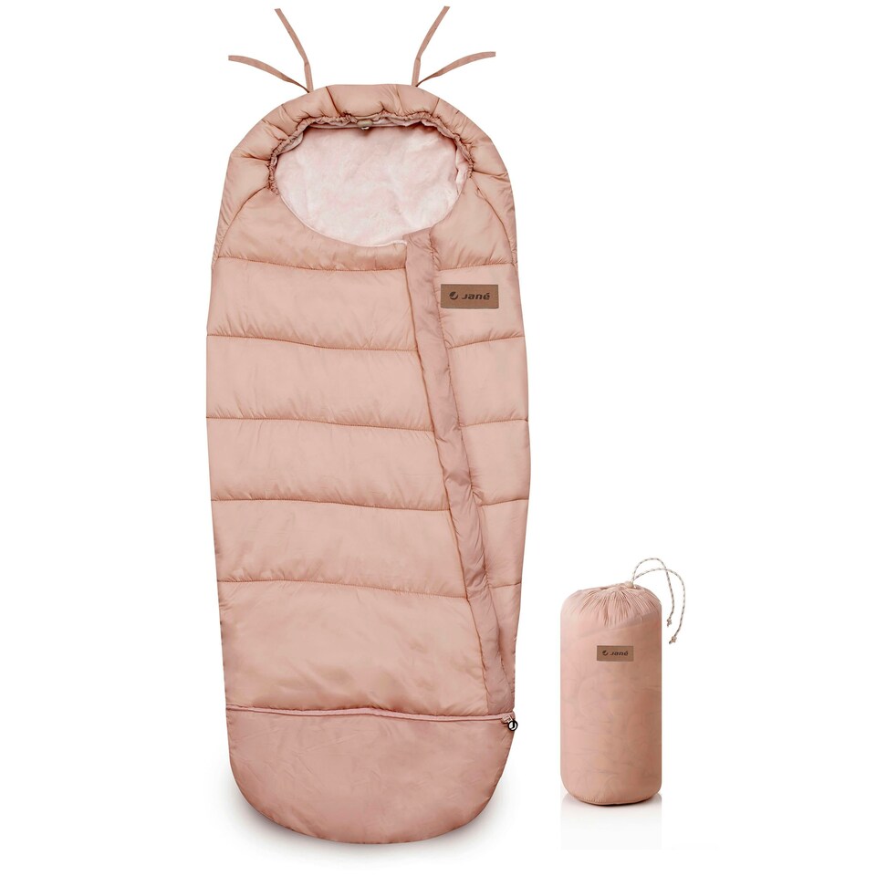image 1 of Jane Evolute Universal Footmuff for Carrycots, Infant Car Seats, and Pushchairs Pink | Pale