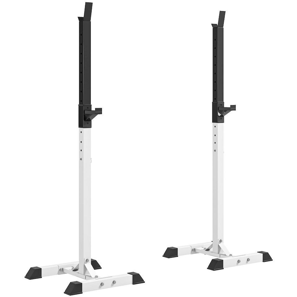 image 1 of HOMCOM Power Rack Weight Stand Bar Barbell Squat Stand Spotter for Home Workout