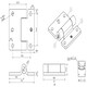 image 5 of Pressed Steel Hinge Heavy Duty 65x73mm Industrial Door Hatch Locker 4PK Silver