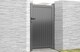 image 1 of Pedestrian Gate 1200x2000mm Grey - Vertical Solid Infill and Flat Top | Grey | 1