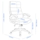 image 2 of Hampton office chair in brown leather Brown | Brown