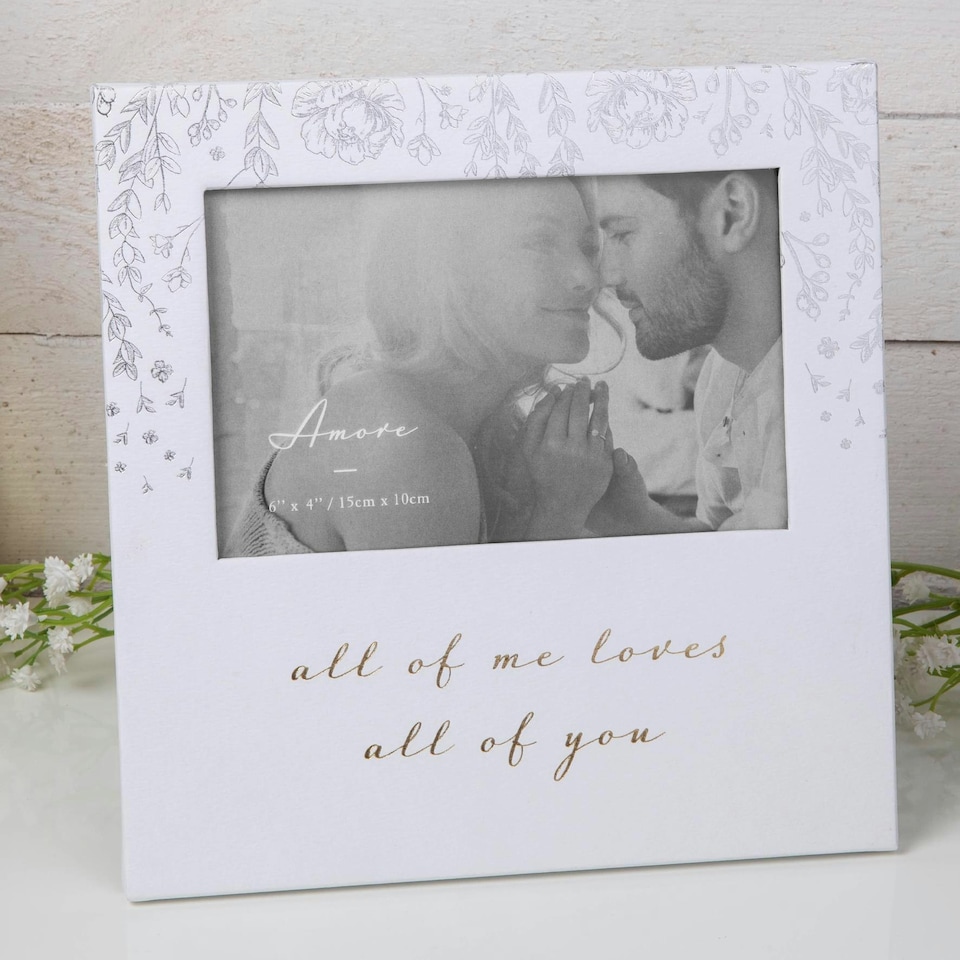 Amore Paperwrap Photo Frame 6x4 - Loves All Of You AM115LV | Multi | One Size