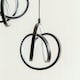 image 1 of ValueLights Infinity Black Loop Cluster Integrated LED Ceiling Light Black