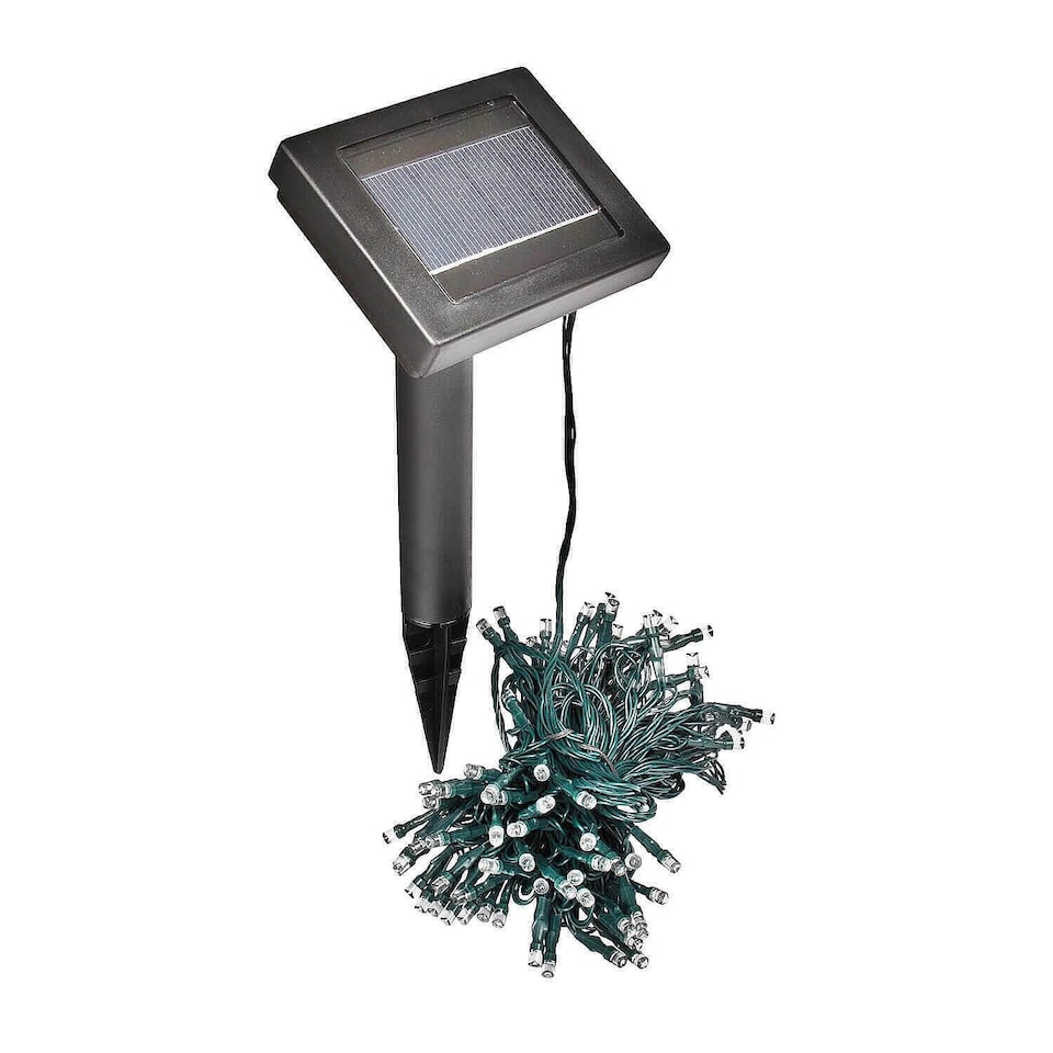image 1 of Coopers Of Stortford Solar String Lights 200 LED 21.9m 8 Light Effects