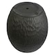 image 5 of 43cm Inoke Embossed Large Grey Composite Planter Plant Pot