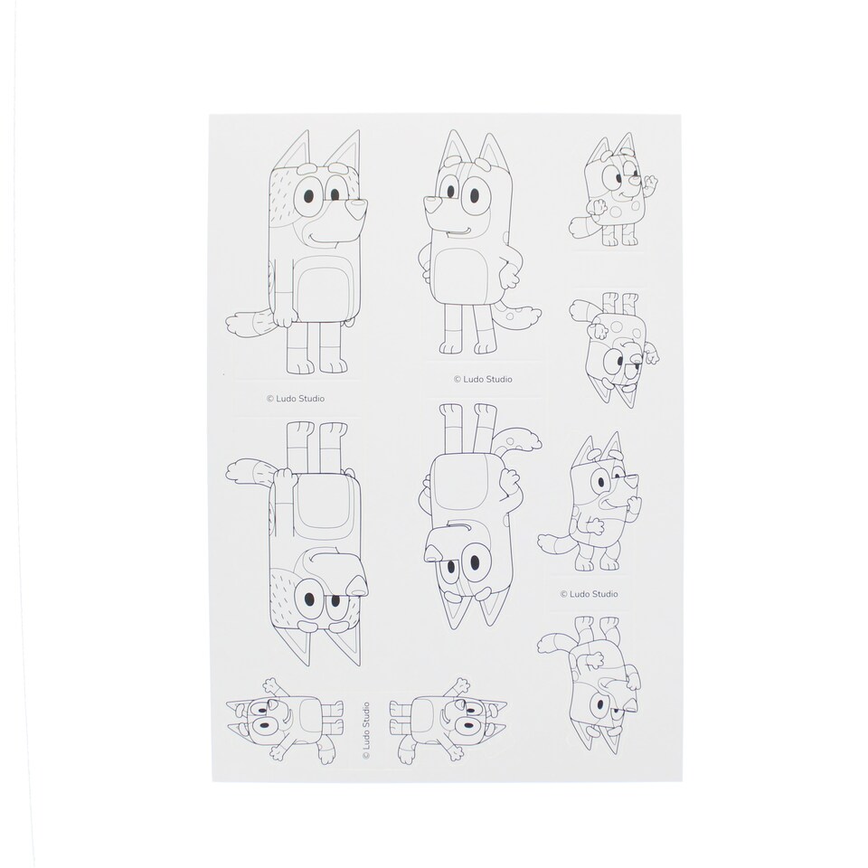 image 1 of Bluey Build, Colour & Play Set