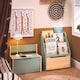 image 2 of SoBuy Children's Bookcase with Storage Chest, Light Green & Natural, 24.4 x 11.8 x 31.5 in, 16.9 kg - KMB95-GR