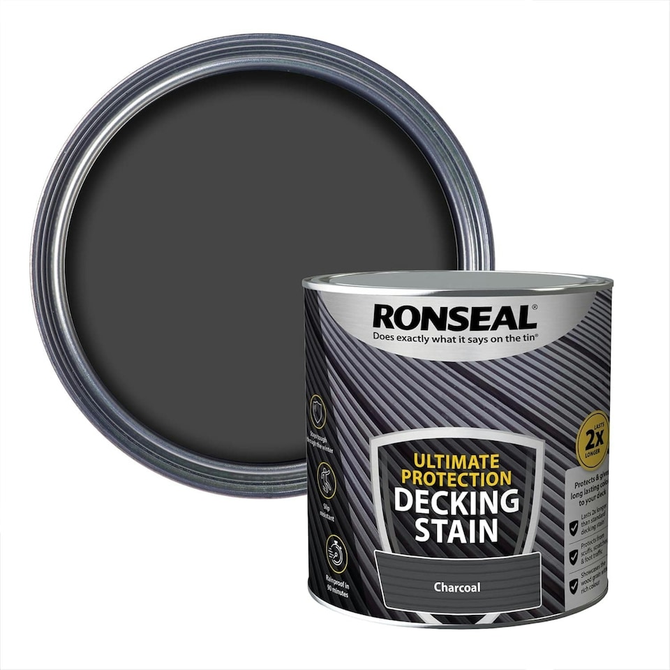 image 1 of Ronseal Ultimate Decking Stain Charcoal 2.5L