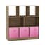 Oak & Light Pink Drawer