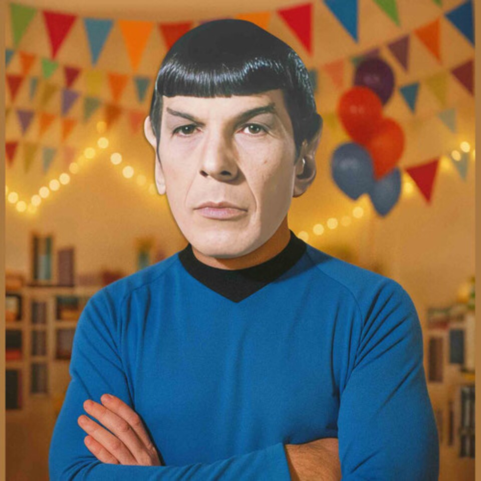 image 1 of Spock Star Trek Leonard Nimoy Cardboard Face Mask