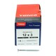 image 3 of Timco - Twin-Threaded Woodscrews - PZ - Double Countersunk - Zinc (Size 12 x 3 - 200 Pieces)