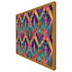 image 5 of Abstract ethnic ikat pattern (Picture Frame) White | XL