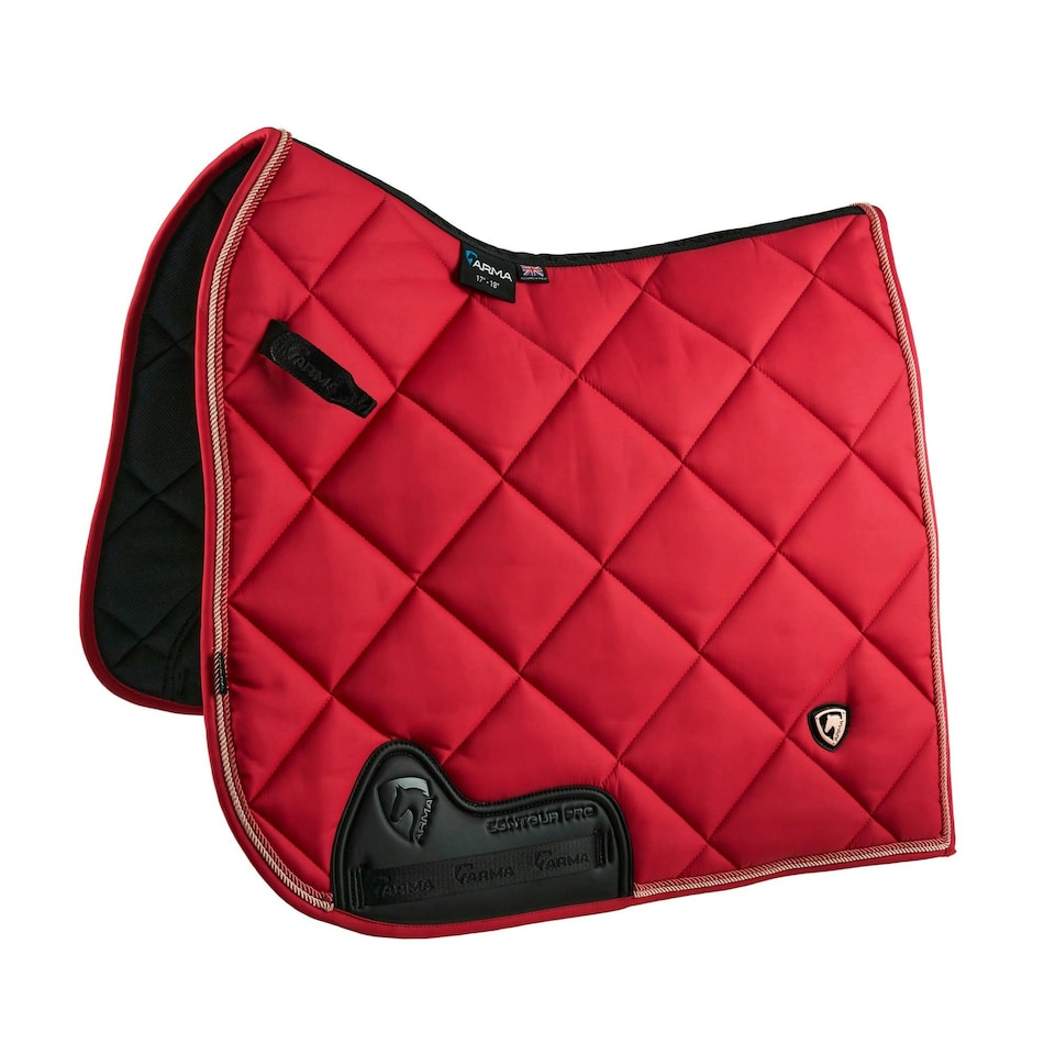 ARMA Classic Horse Dressage Saddlepad - Coral - 17in - 18in