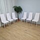 image 2 of Dining Chairs Set of 6 Pink Leather Kitchen Chairs Pink