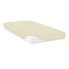 Belledorm Easycare Percale Fitted Sheet - Cream - Kingsize | Cream | King