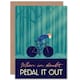 image 1 of Sport Pedal It Out Cycling Bike Quote Blank Just to Say Card