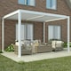 image 1 of Deluxe White Veranda with Louvered Shutter Roof 4m x 3m
