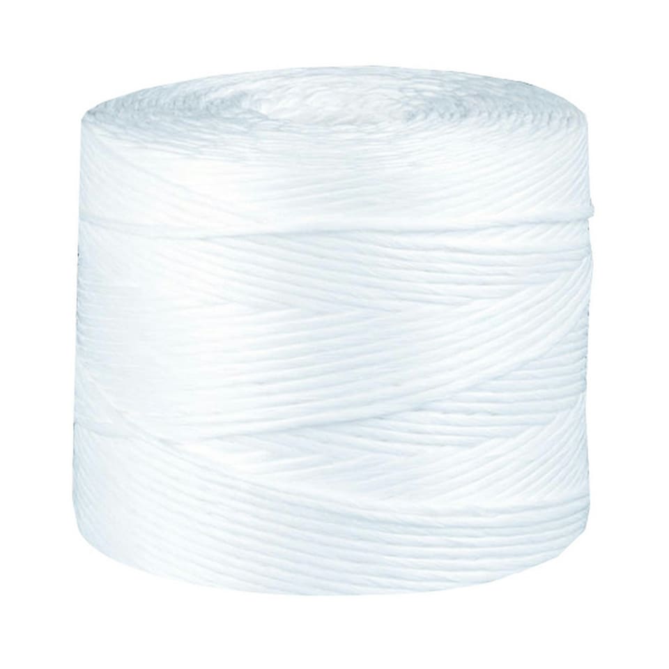County Stationery Polypropylene Twine Spool - White - One Size