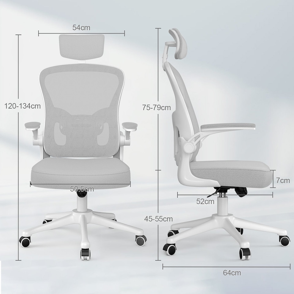image 1 of Rattantree Ergonomic Office Chair With Headrest & Lumbar Support
