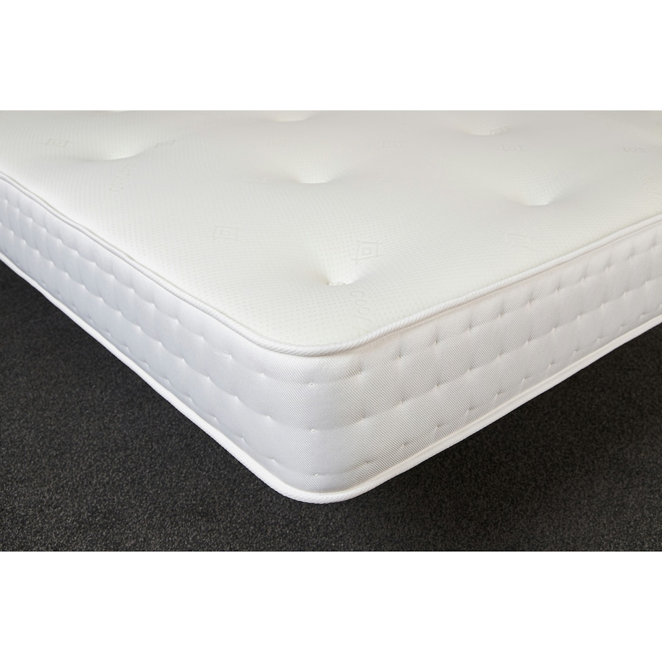 image 1 of 3-Tac Hand-Tufted Hybrid Mattress - 20cm Deep, Quilted Soft Sleep Surface | White | Single