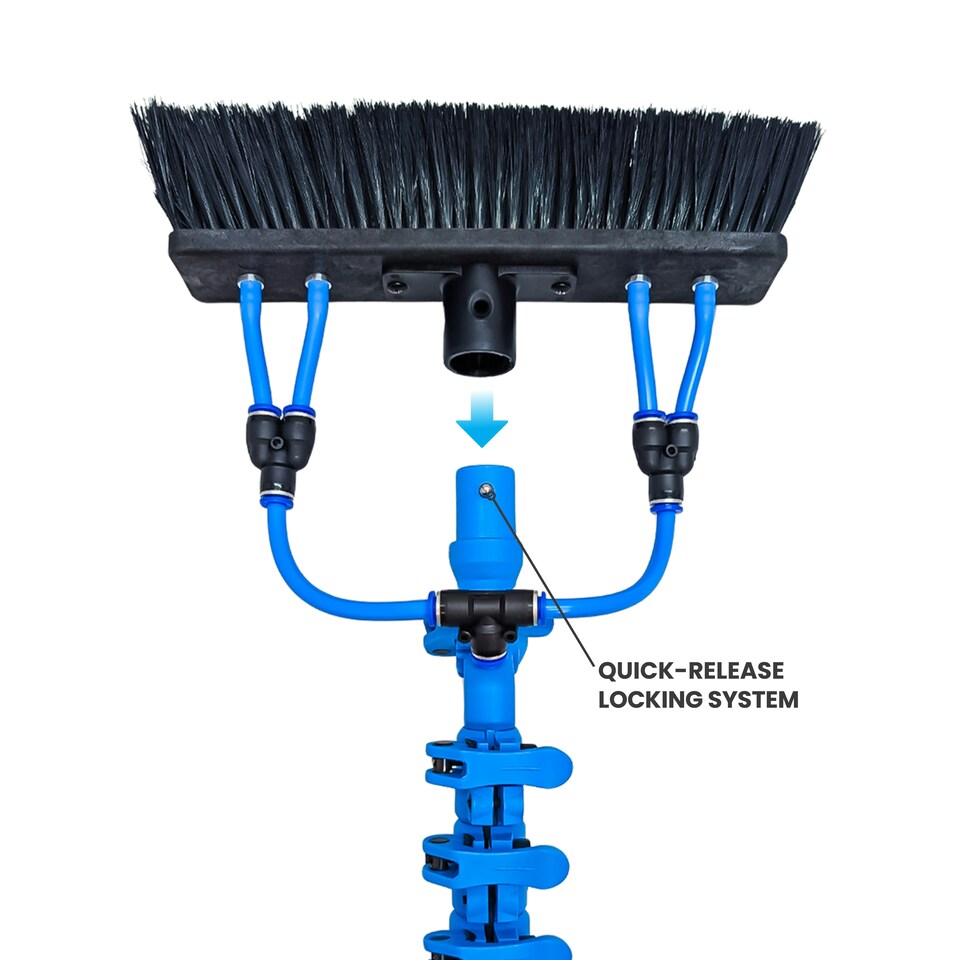 image 1 of Aquaspray® Venom 30ft Hybrid 50/50Window Cleaning Pole Black
