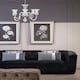 image 2 of Interiors by Premier Abelia Glass and Chrome 6 Arm Chandelier
