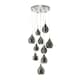 image 1 of BHS Carmella Cluster Ceiling Pendant with Smoked & Frosted Shades, Satin Chrome
