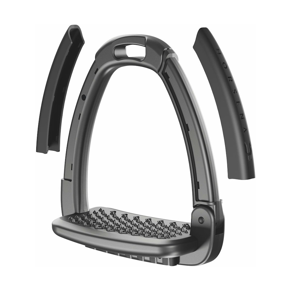 image 1 of Horsena Swap Stirrup Cover (Pack of 4) - Deep Black - One Size